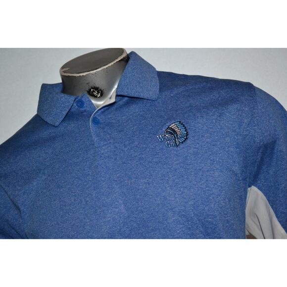 29569 Nike Golf Polo Shirt Blue Polyester Size XL Tour Performance Mens - Picture 1 of 8